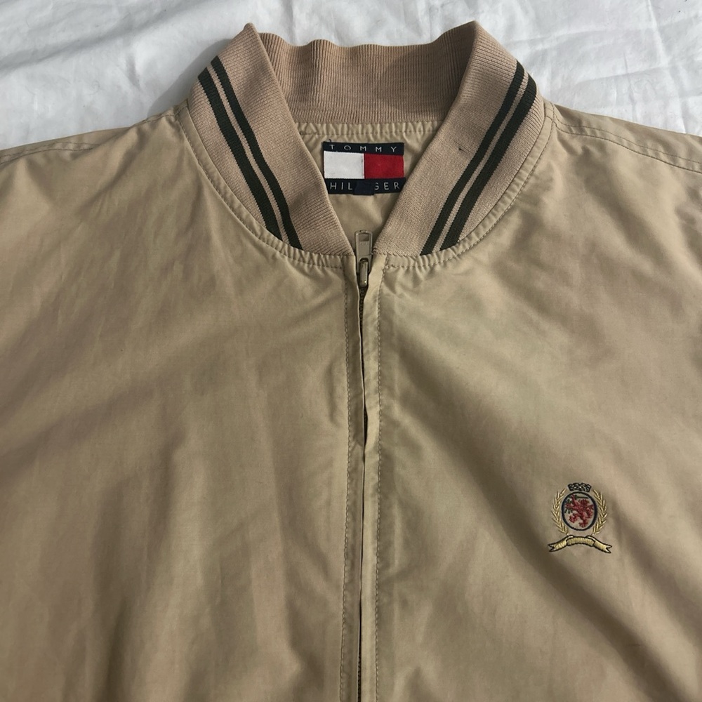 Tommy Hilfiger Beige Bomber Jacket